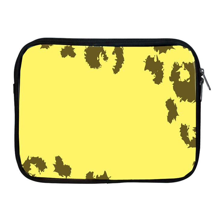 Banner Polkadot Yellow Grey Spot Apple iPad 2/3/4 Zipper Cases