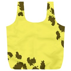 Banner Polkadot Yellow Grey Spot Full Print Recycle Bags (l)  by Mariart