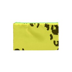 Banner Polkadot Yellow Grey Spot Cosmetic Bag (xs) by Mariart