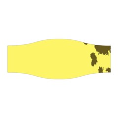 Banner Polkadot Yellow Grey Spot Stretchable Headband