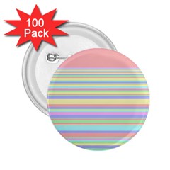 All Ratios Color Rainbow Pink Yellow Blue Green 2 25  Buttons (100 Pack) 