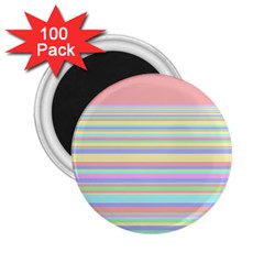 All Ratios Color Rainbow Pink Yellow Blue Green 2 25  Magnets (100 Pack)  by Mariart