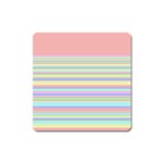 All Ratios Color Rainbow Pink Yellow Blue Green Square Magnet Front