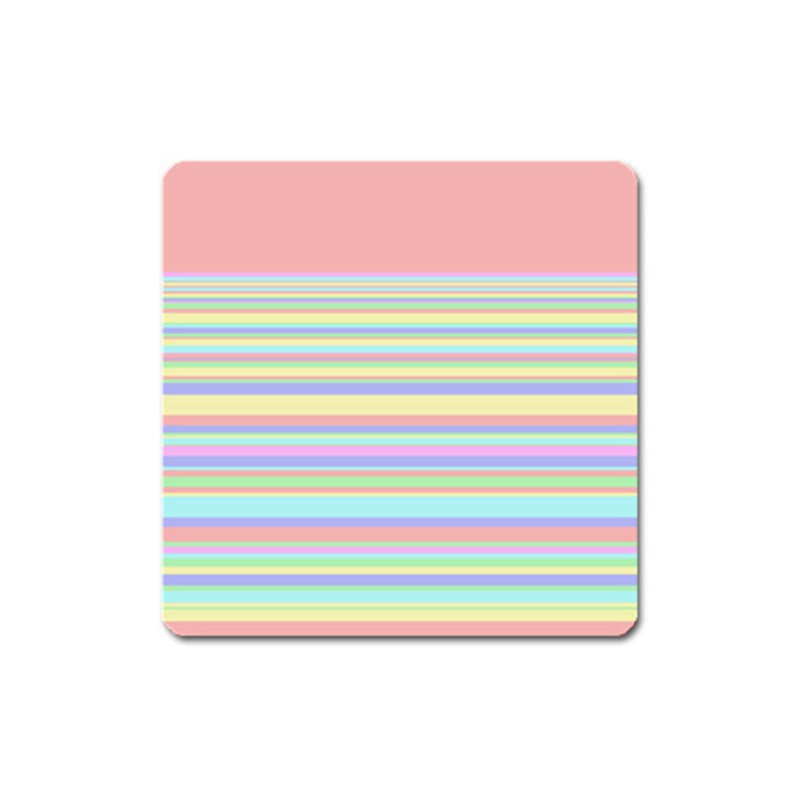 All Ratios Color Rainbow Pink Yellow Blue Green Square Magnet