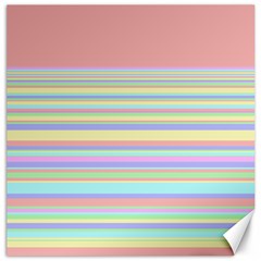 All Ratios Color Rainbow Pink Yellow Blue Green Canvas 12  X 12   by Mariart