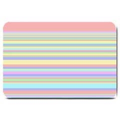 All Ratios Color Rainbow Pink Yellow Blue Green Large Doormat  by Mariart