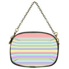 All Ratios Color Rainbow Pink Yellow Blue Green Chain Purses (one Side)  by Mariart