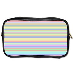 All Ratios Color Rainbow Pink Yellow Blue Green Toiletries Bags 2-side by Mariart