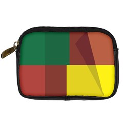 Albers Out Plaid Green Pink Yellow Red Line Digital Camera Cases by Mariart