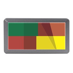 Albers Out Plaid Green Pink Yellow Red Line Memory Card Reader (mini) by Mariart