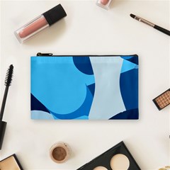 Blue Polka Cosmetic Bag (small) 