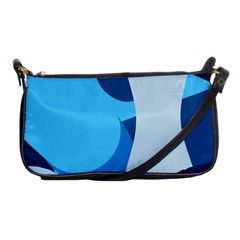 Blue Polka Shoulder Clutch Bags by Mariart