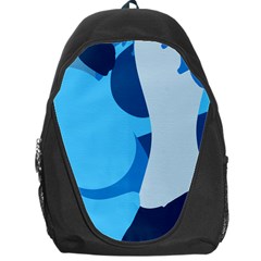 Blue Polka Backpack Bag by Mariart