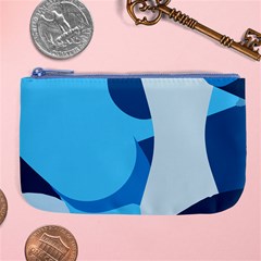 Blue Polka Large Coin Purse