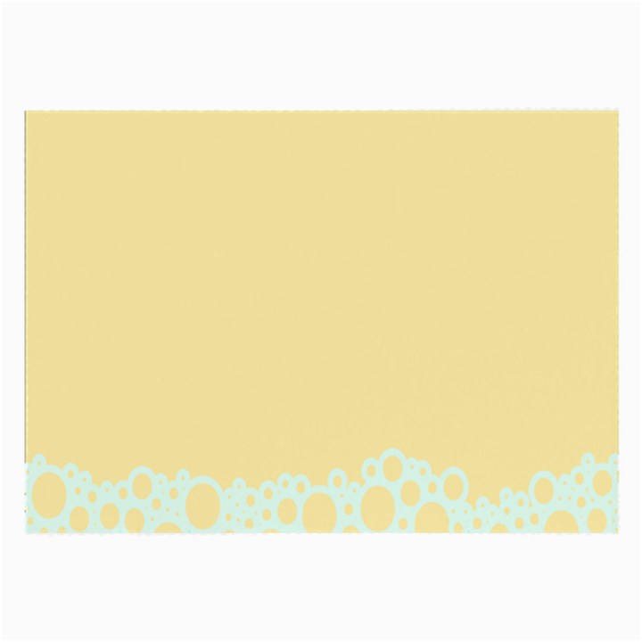 Bubbles Yellow Blue White Polka Large Glasses Cloth