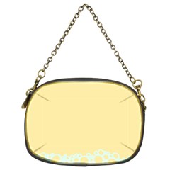 Bubbles Yellow Blue White Polka Chain Purses (two Sides)  by Mariart