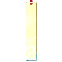 Bubbles Yellow Blue White Polka Large Book Marks by Mariart