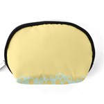 Bubbles Yellow Blue White Polka Accessory Pouches (Medium)  Back