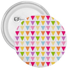 Bunting Triangle Color Rainbow 3  Buttons