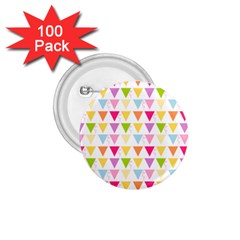 Bunting Triangle Color Rainbow 1.75  Buttons (100 pack) 