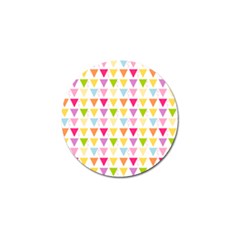 Bunting Triangle Color Rainbow Golf Ball Marker by Mariart