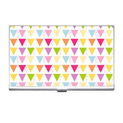 Bunting Triangle Color Rainbow Business Card Holders