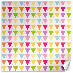 Bunting Triangle Color Rainbow Canvas 16  x 16  