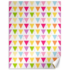 Bunting Triangle Color Rainbow Canvas 18  X 24   by Mariart