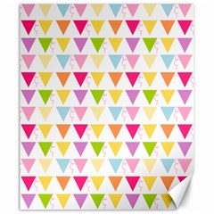 Bunting Triangle Color Rainbow Canvas 20  x 24  