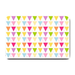 Bunting Triangle Color Rainbow Small Doormat 