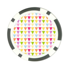 Bunting Triangle Color Rainbow Poker Chip Card Guard