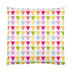 Bunting Triangle Color Rainbow Standard Cushion Case (One Side)