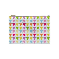 Bunting Triangle Color Rainbow Cosmetic Bag (Medium) 