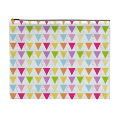 Bunting Triangle Color Rainbow Cosmetic Bag (XL)