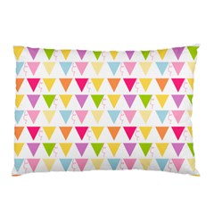 Bunting Triangle Color Rainbow Pillow Case (Two Sides)