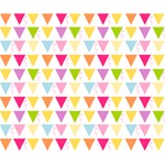 Bunting Triangle Color Rainbow Deluxe Canvas 14  x 11  14  x 11  x 1.5  Stretched Canvas