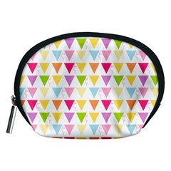 Bunting Triangle Color Rainbow Accessory Pouches (Medium) 