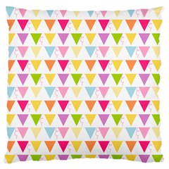 Bunting Triangle Color Rainbow Standard Flano Cushion Case (One Side)