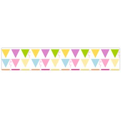 Bunting Triangle Color Rainbow Flano Scarf (Large)