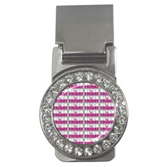 Black Friday Sale White Pink Disc Money Clips (cz)  by Mariart