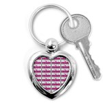 Black Friday Sale White Pink Disc Key Chains (Heart)  Front