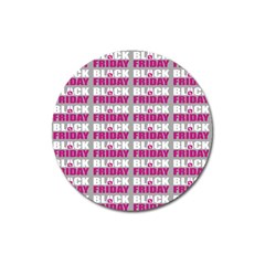 Black Friday Sale White Pink Disc Magnet 3  (round) by Mariart