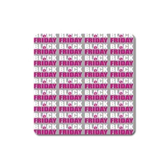 Black Friday Sale White Pink Disc Square Magnet