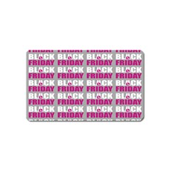 Black Friday Sale White Pink Disc Magnet (name Card)