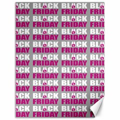 Black Friday Sale White Pink Disc Canvas 12  X 16   by Mariart