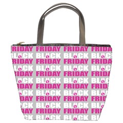 Black Friday Sale White Pink Disc Bucket Bags by Mariart