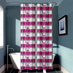 Black Friday Sale White Pink Disc Shower Curtain 36  X 72  (stall)  by Mariart