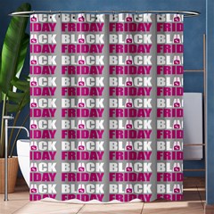 Black Friday Sale White Pink Disc Shower Curtain 60  X 72  (medium)  by Mariart