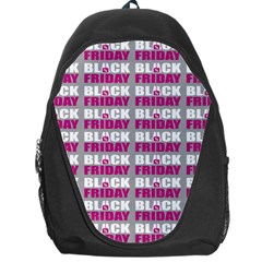 Black Friday Sale White Pink Disc Backpack Bag by Mariart