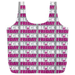 Black Friday Sale White Pink Disc Full Print Recycle Bags (l)  by Mariart